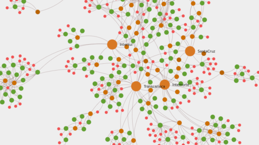 Corporate network visualization